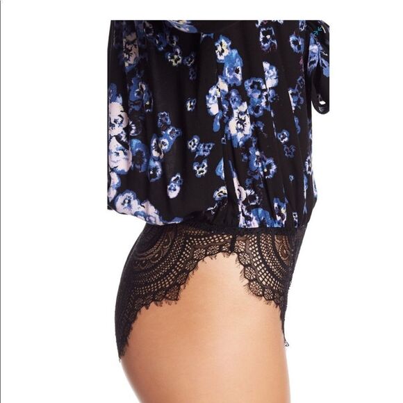 NWT Free People Forties Feels Floral Bodysuit - Picture 9 of 10